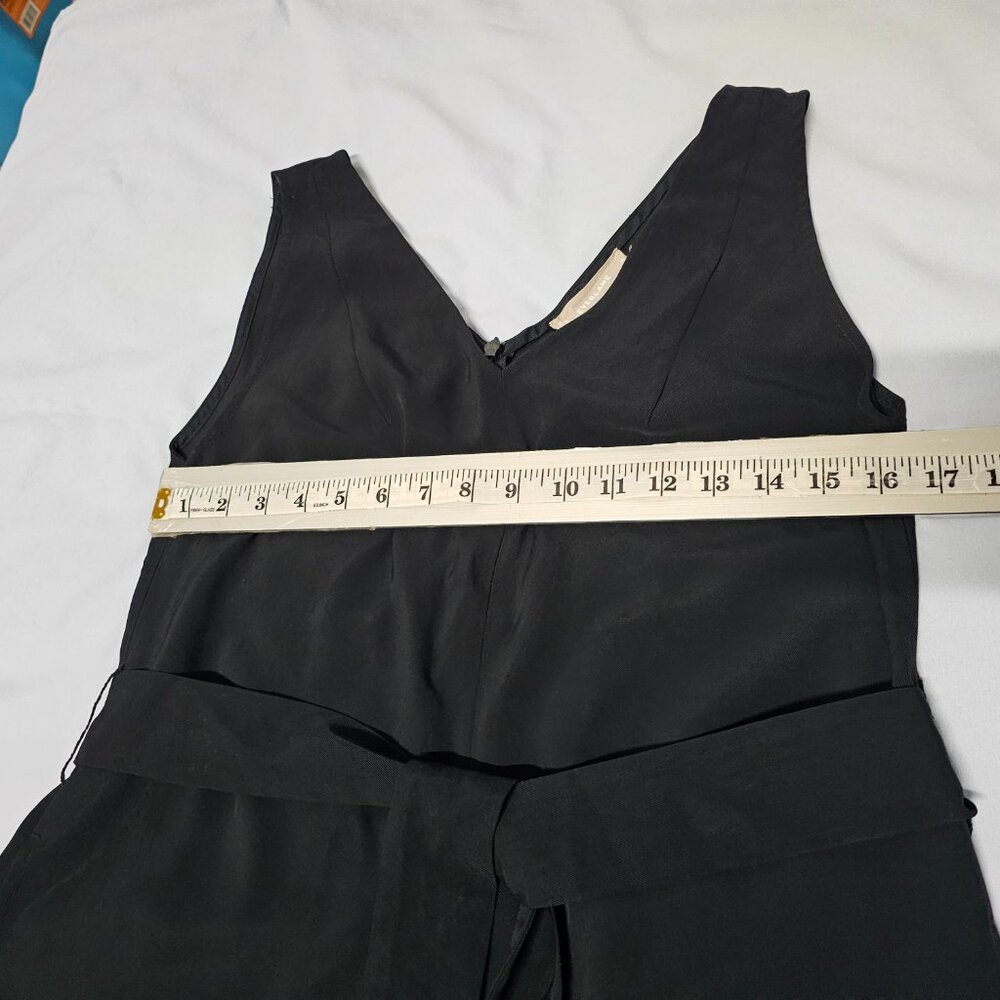 Everlane The Ultimate Crop Jumpsuit Women's Size 4 Black Wide Leg - Picture 13 of 14